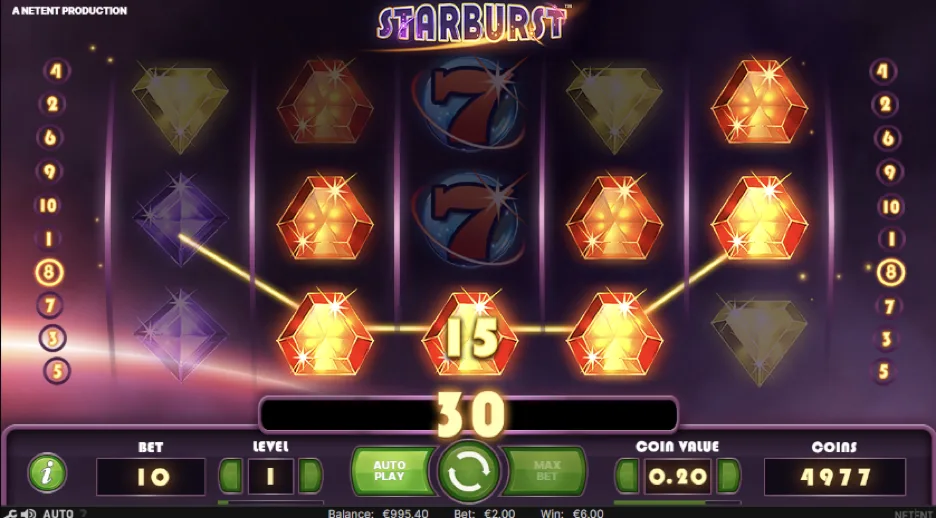 Starburst vincita