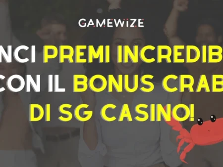 Il bonus Crab di SG Casino: vinci premi incredibili!