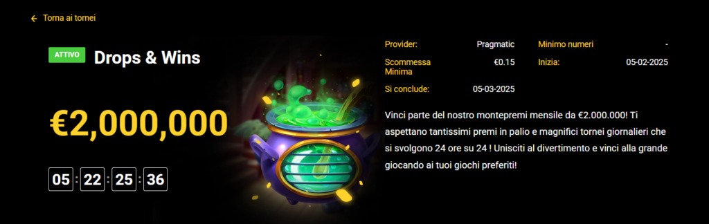 Drops & Wins su Zet Casino
