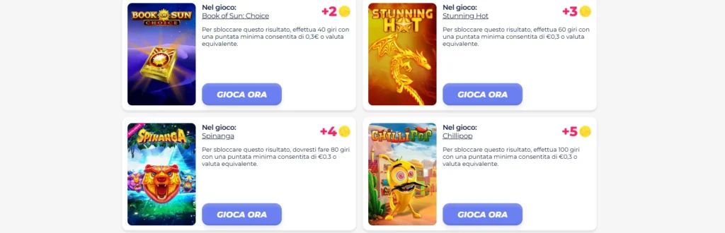 sfida settimanale di greatwin