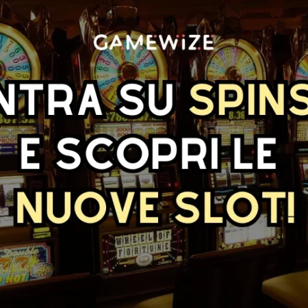 Nuove slot su Spinsy: iscriviti e inizia a giocare!