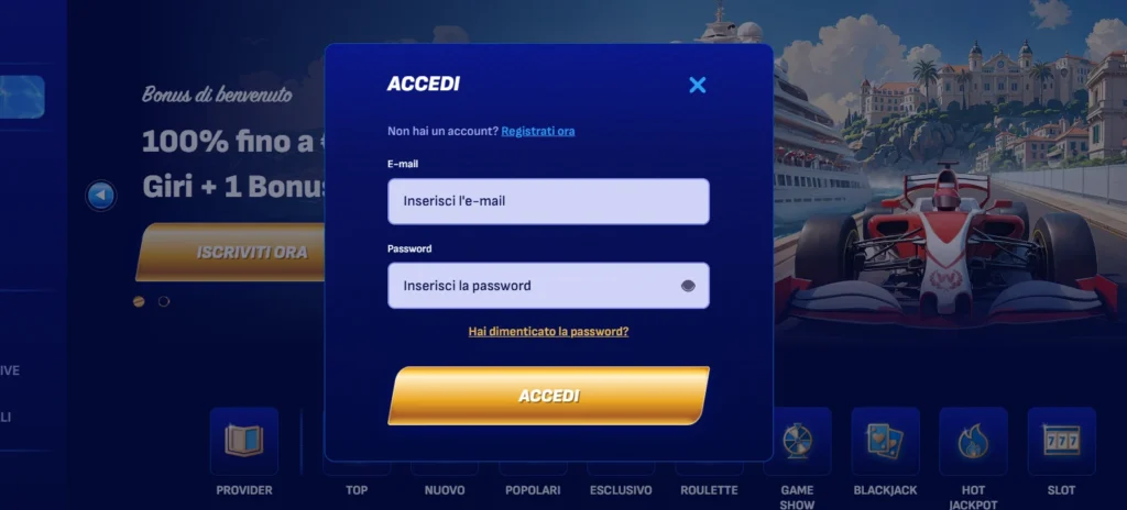 wonaco casino login