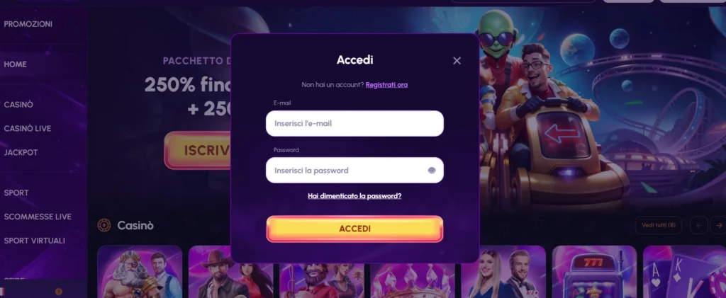 NovaJackpot Casino accesso