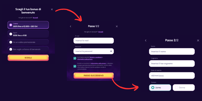 NovaJackpot Casino registrazione