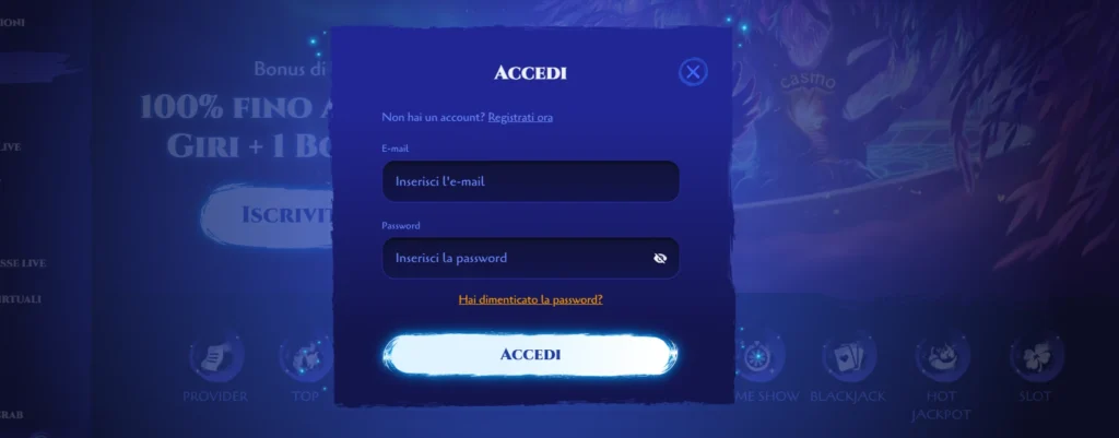 Spinight Casino accesso