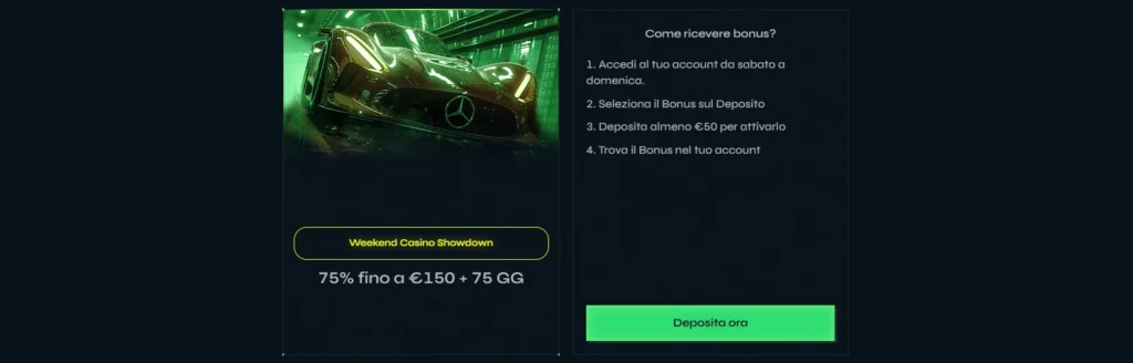 promozioni di nitrobet weekend