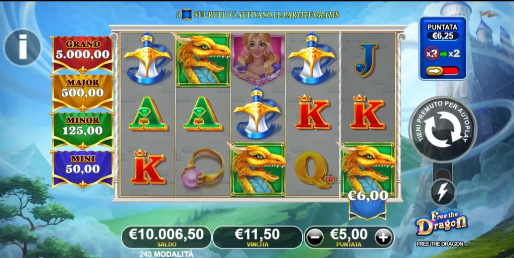 nuove slot su StarCasino free the dragon
