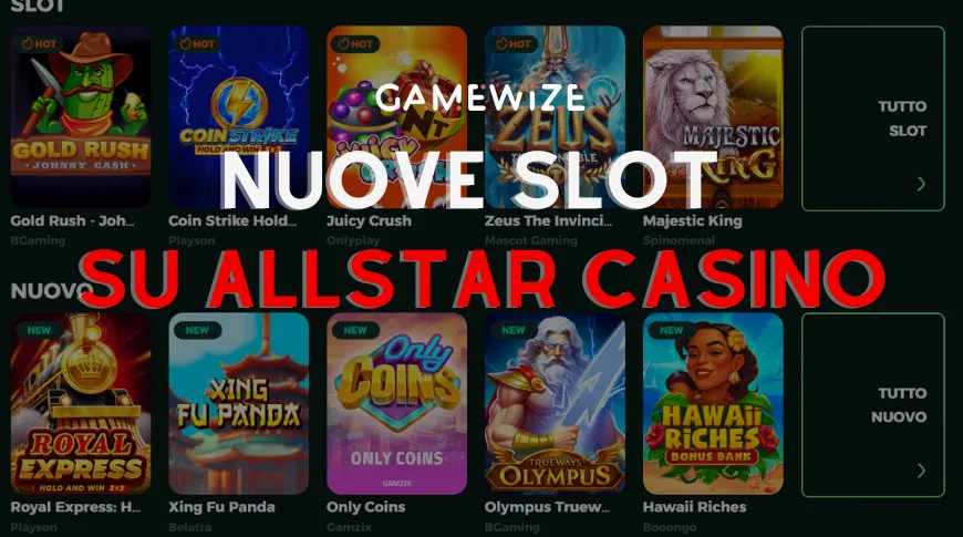 nuove slot di allstar casino